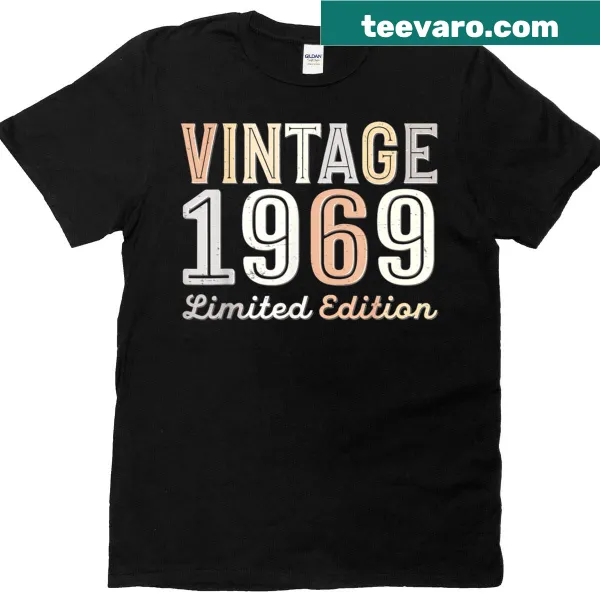 Limited edition Vintage 1969 T-shirt for 56th birthday celebration