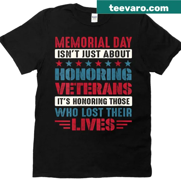 Meaningful Memorial Day T-shirt for women with a thoughtful message