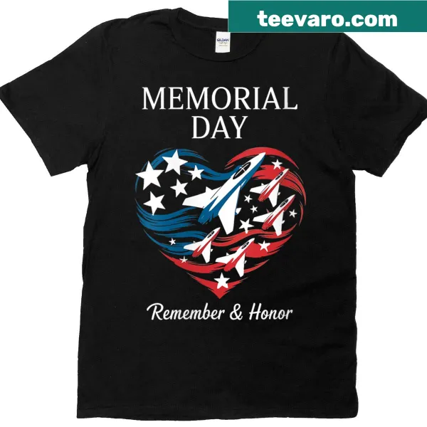Patriotic Memorial Day T-shirt with a message of remembrance