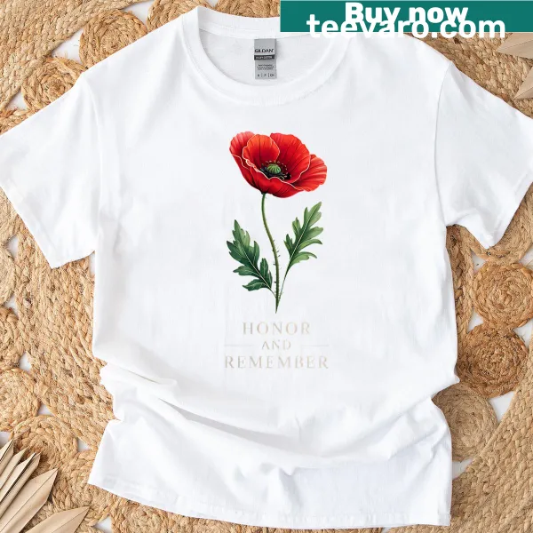 Memorial Day tribute graphic on a unisex T-shirt