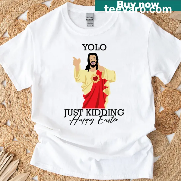 Funny Easter T-shirt with playful Jesus graphic