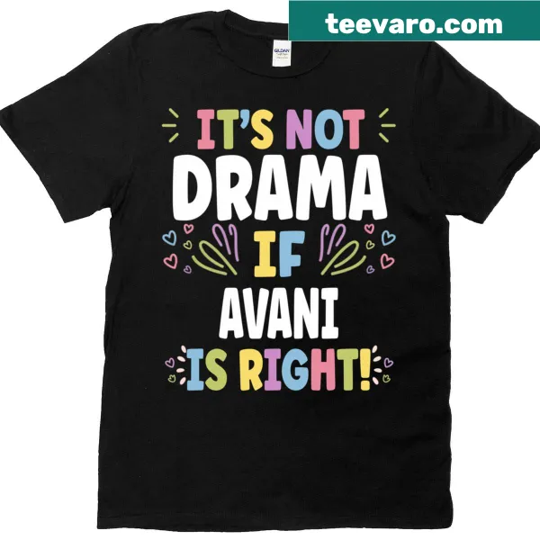 Personalized T-shirt featuring the name Avalynn in hand-lettered style