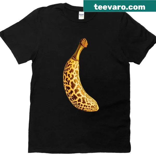 T-shirt with a whimsical panther surrounded by jungle foliage