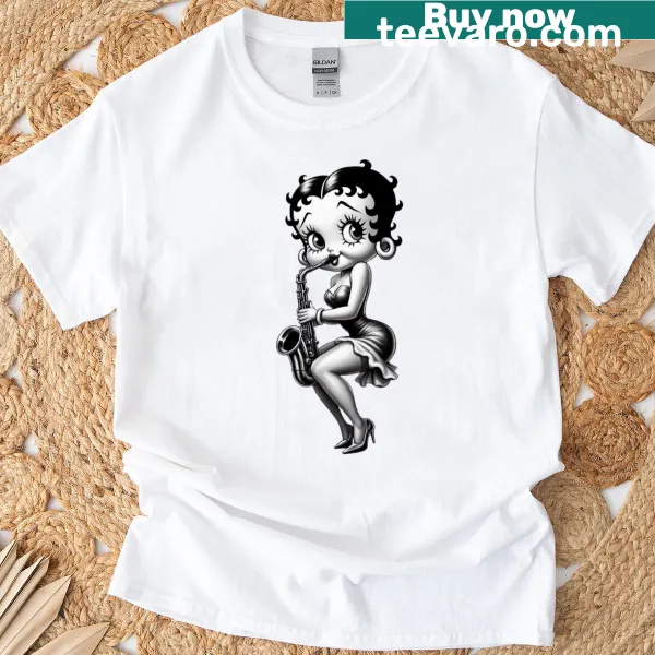 Classic Betty Boop cartoon character T-shirt