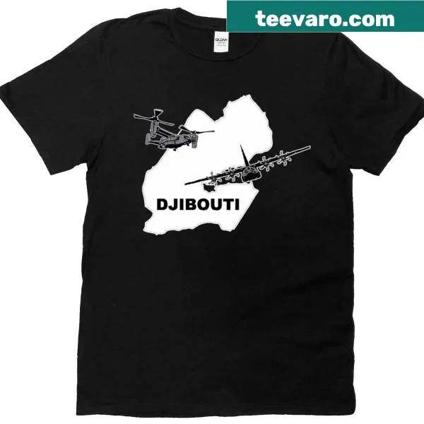 Graphic T-shirt representing Djibouti, Africa