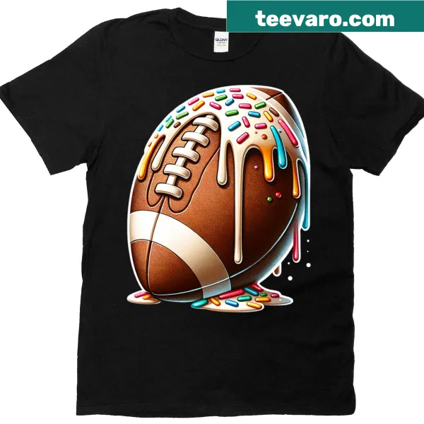 T-shirt featuring football players enjoying ice cream, designed for boys