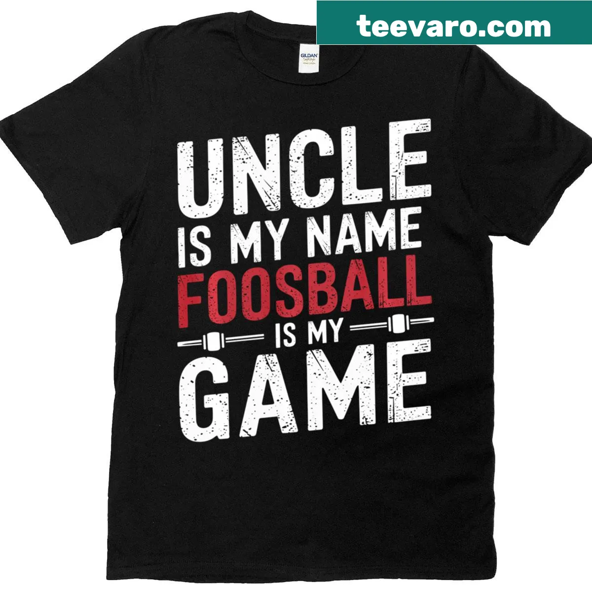 Funny foosball design text on a classic t-shirt — on a men's t-shirt