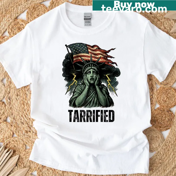 Patriotic Statue of Liberty graphic with a humorous twist on a baseball tee