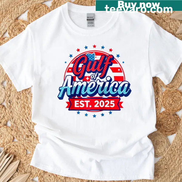 Retro baseball tee featuring a Gulf of USA design established in 2025.