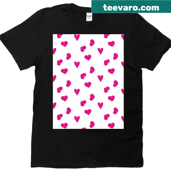 Minimalist T-shirt with a heart wall graphic