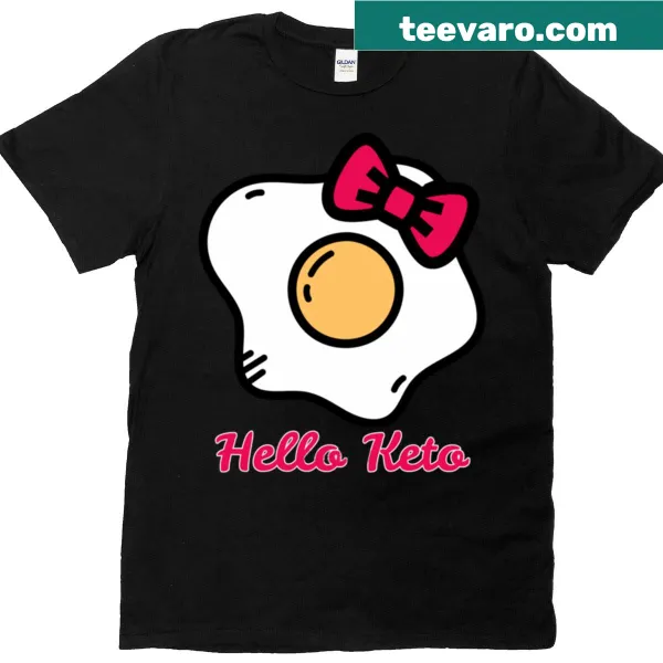 Cute kids' T-shirt with keto diet pun graphic