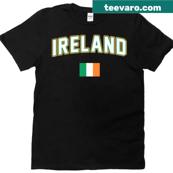 Vintage t-shirt featuring the Irish flag for St. Patrick's Day celebrations