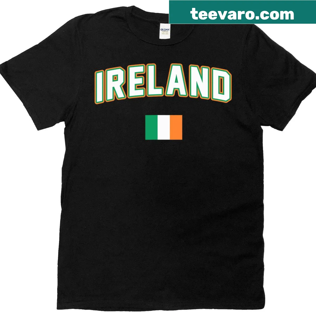 Vintage t-shirt featuring the Irish flag for St. Patrick's Day celebrations — on a men's t-shirt
