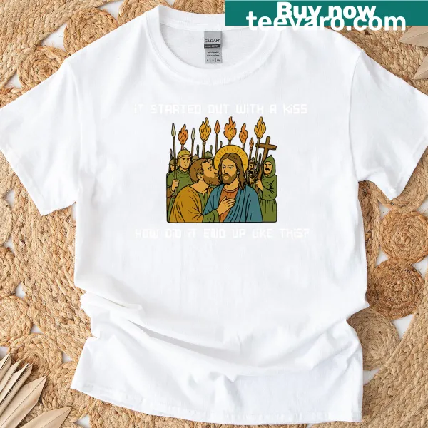 T-shirt with sentiment about love and faith attributed to Jesus