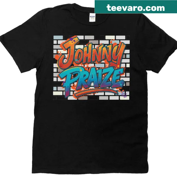 Oversized T-shirt displaying the Johnny Praize logo