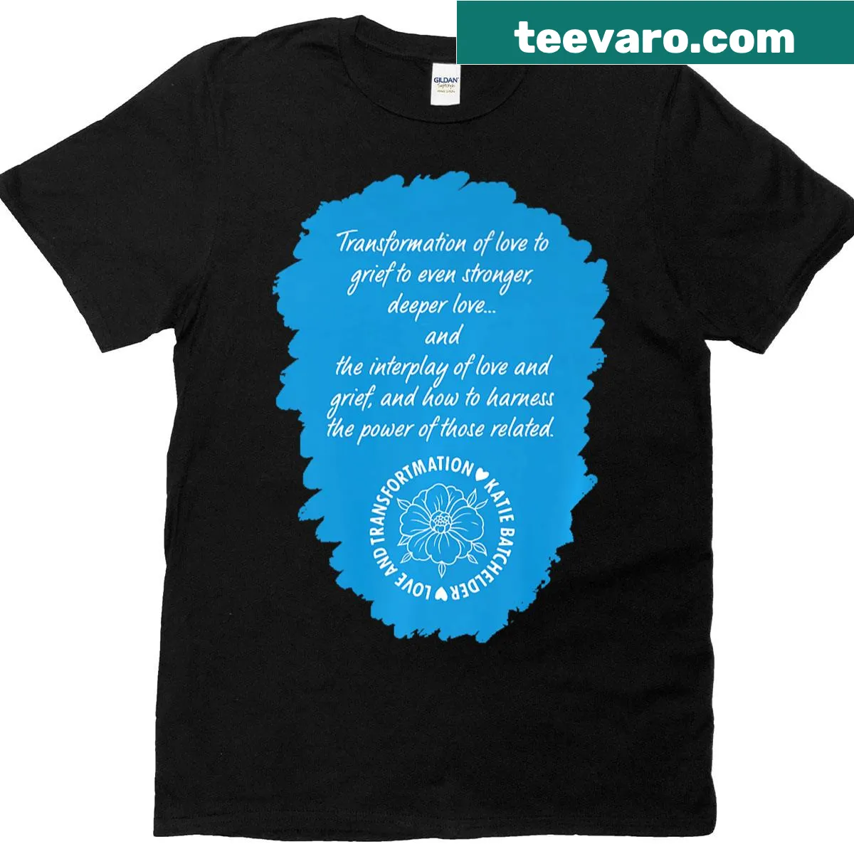 Premium t-shirt featuring inspirational love transformation design — on a men's t-shirt