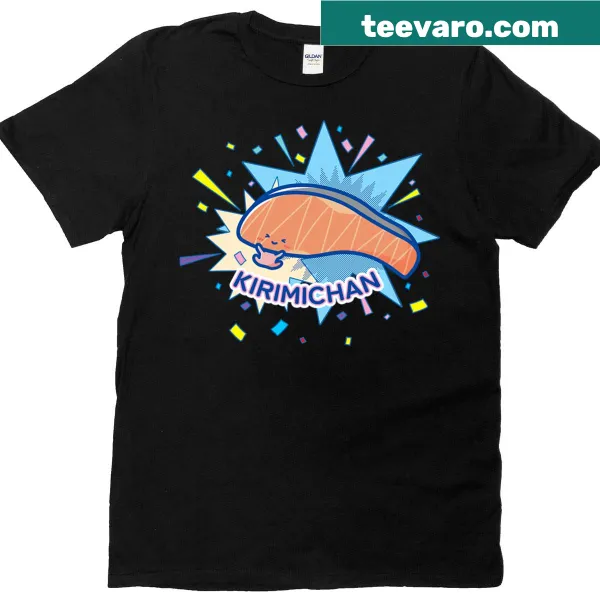 T-shirt featuring character rankings from Kirimichan 2025