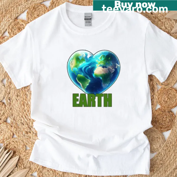 T-shirt promoting love for Earth and environmental protection