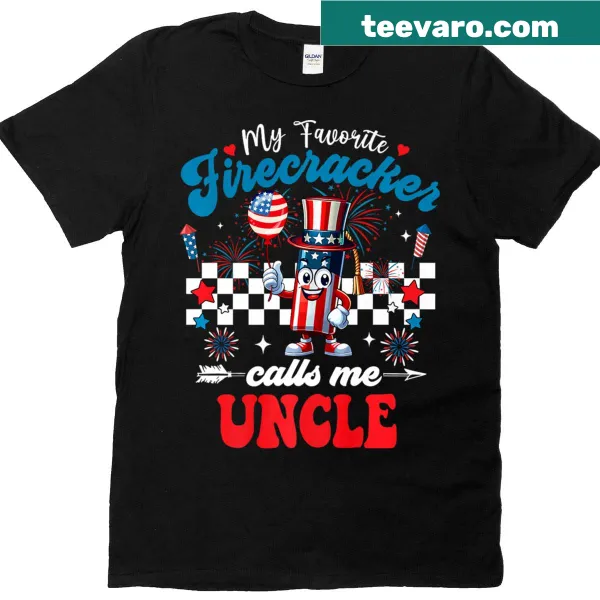 Patriotic text design about being an uncle on a t-shirt