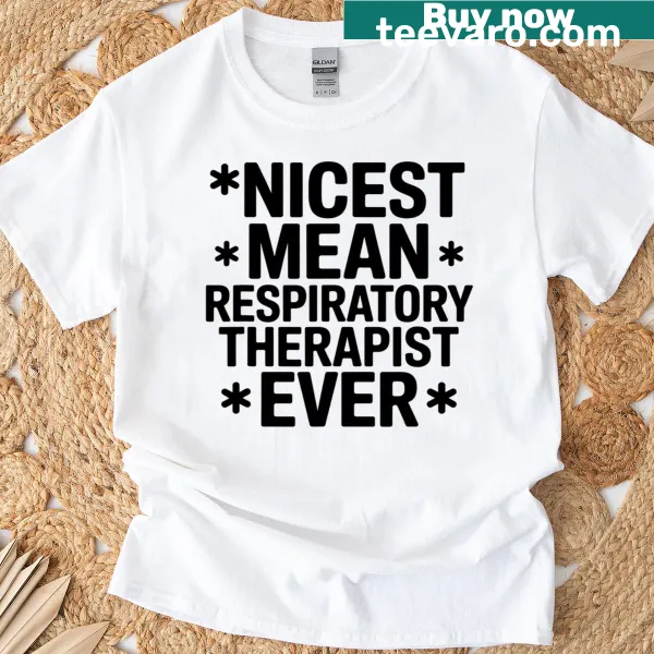 Clever T-shirt for respiratory therapists with a humorous tagline