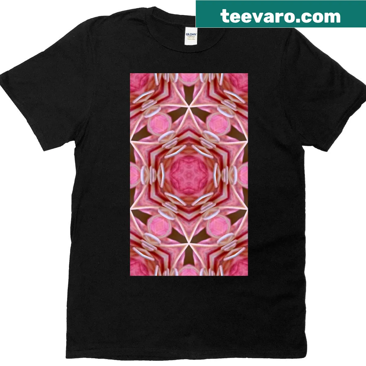 Simple typography T-shirt featuring the phrase Pink Perfection — on a men's t-shirt