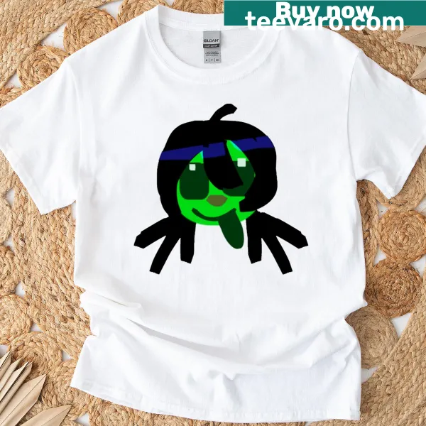 Playful oversized alien graphic t-shirt featuring a cartoon alien design