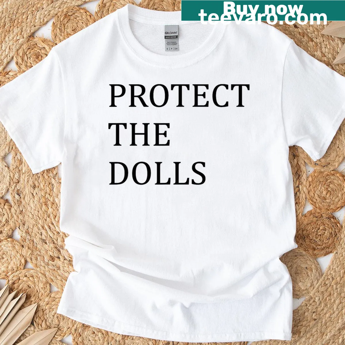 Bold text graphic promoting trans women solidarity on a T-shirt. — on a men's t-shirt