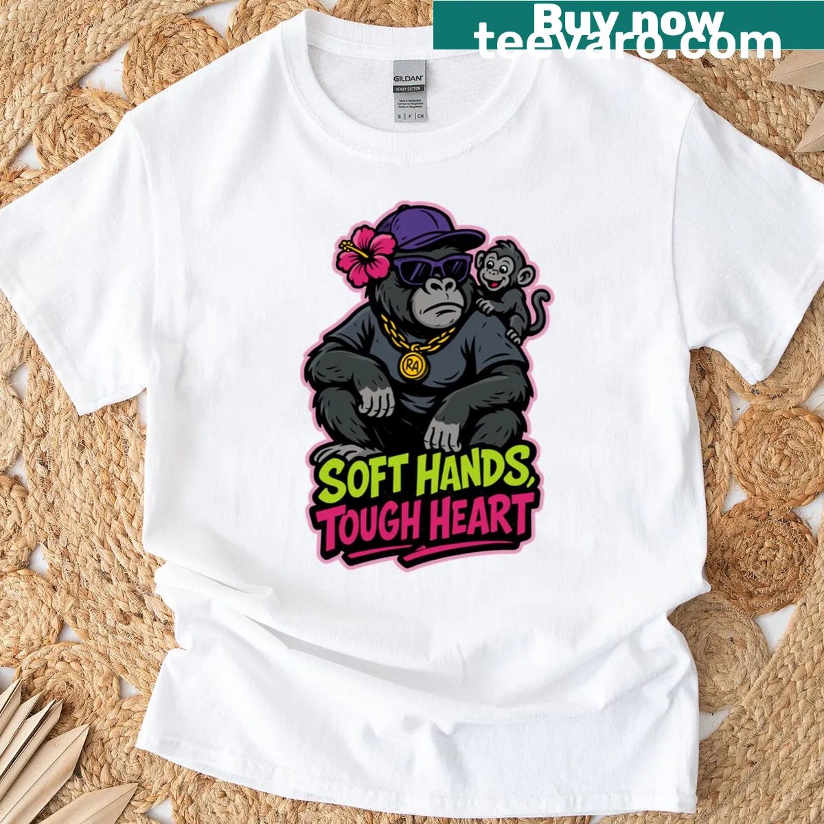Typographic T-shirt for moms featuring a heartfelt message — on a men's t-shirt