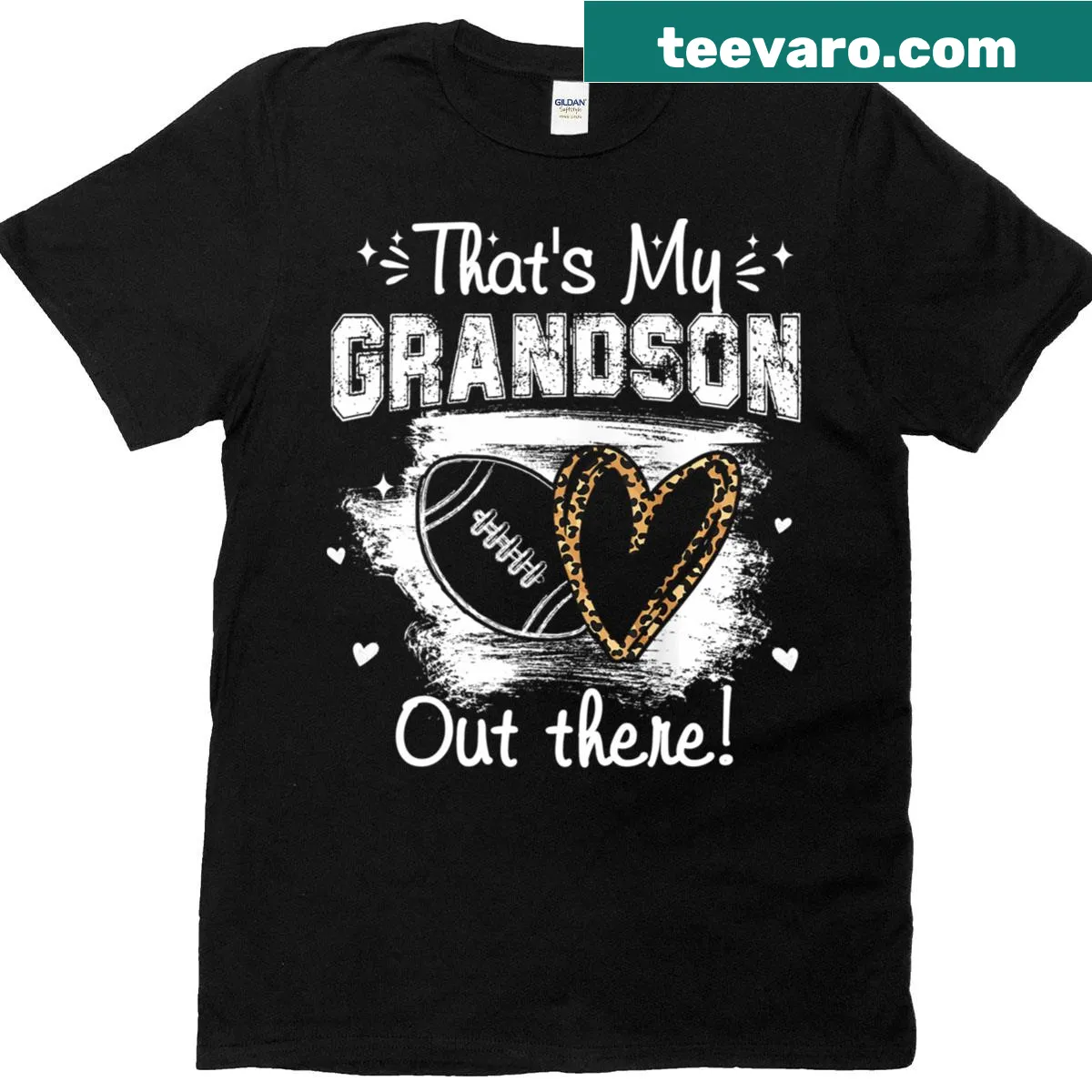 Funny football-themed t-shirt for proud grandmothers — on a men's t-shirt