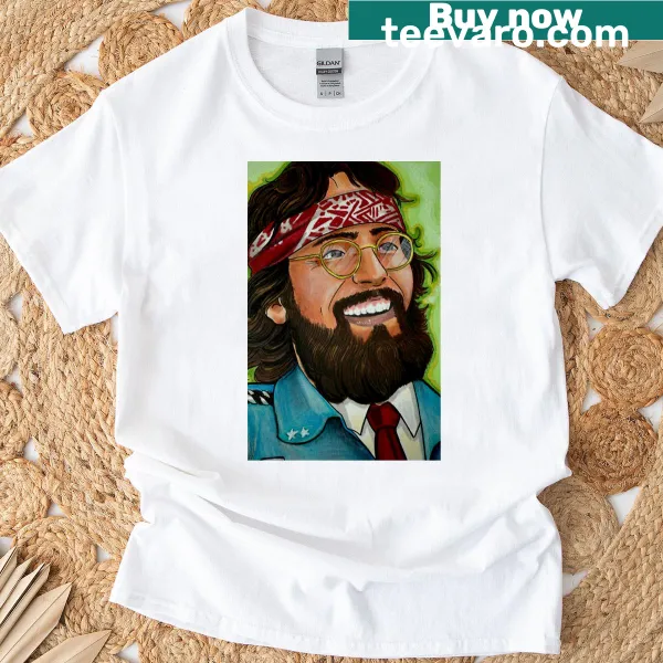 Fan art T-shirt featuring Tommy Chong
