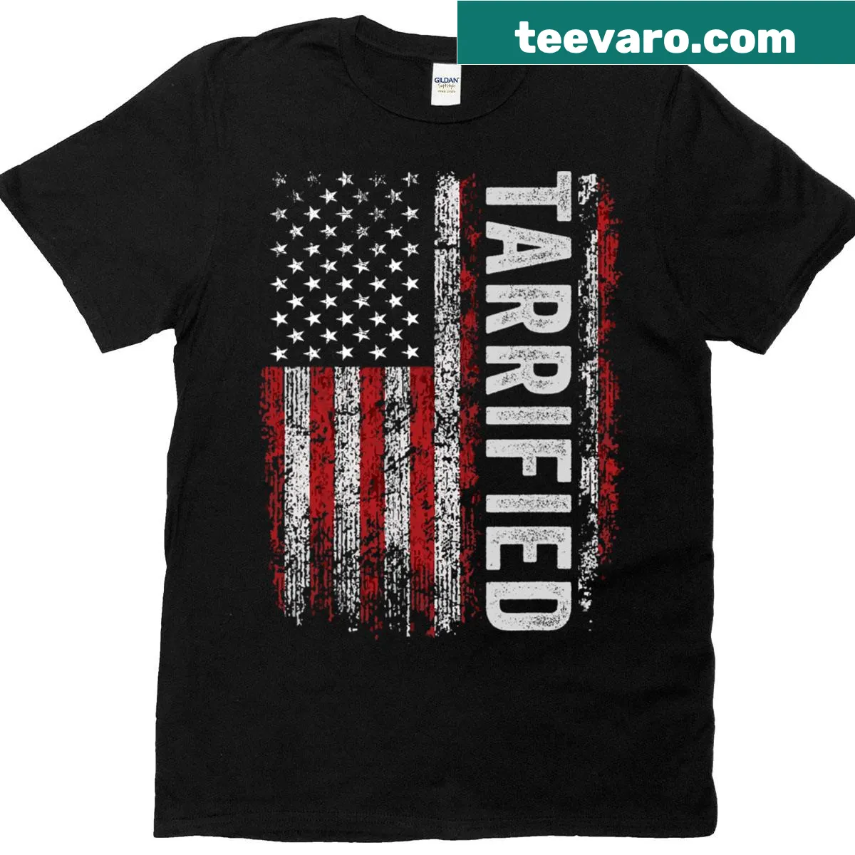 Vintage-style political humor T-shirt with funny text — on a men's t-shirt