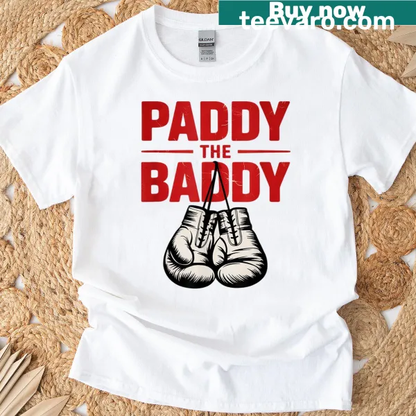 Vintage-style Baddy Paddy shirt with humorous text for dads.