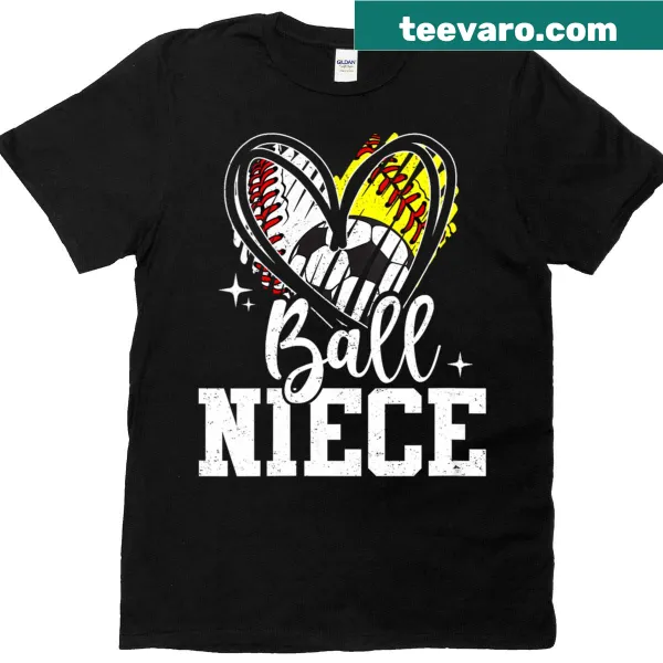 Design featuring baseball and softball for aunt and niece
