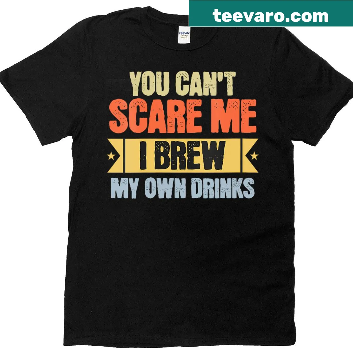 Vintage distressed T-shirt celebrating home brewing and craft beer — on a men's t-shirt