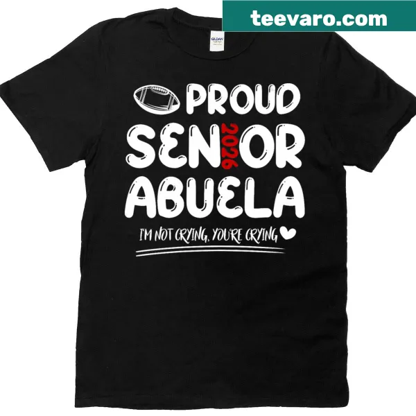 Sentimental T-shirt for proud grandmothers of football seniors