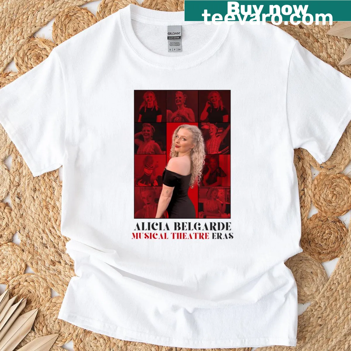 Musical theatre eras design featuring Alicia Belgarde's influence — on a men's t-shirt