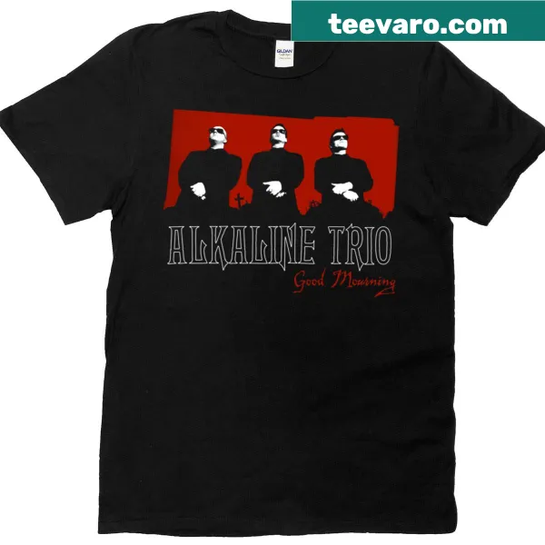 T-shirt featuring illustrative design honoring Alkaline Trio