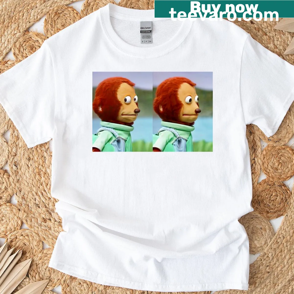 Cute cartoon animal illustrations on a T-shirt. — on a men's t-shirt