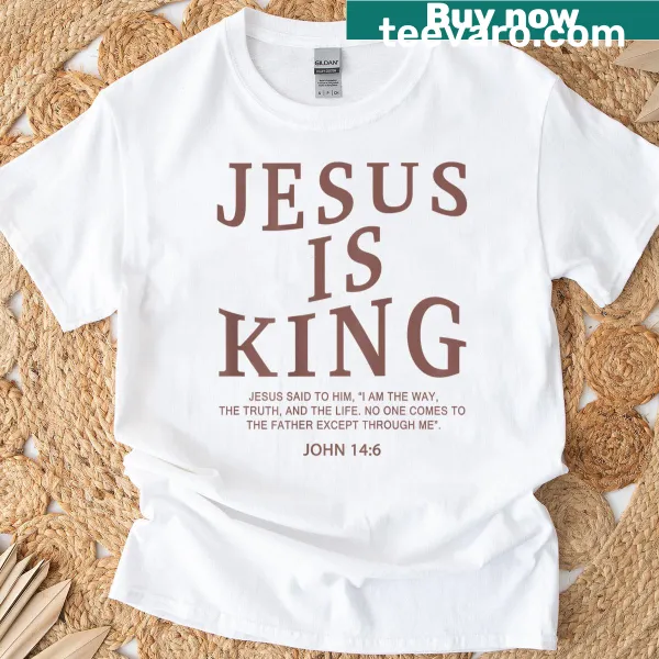 Illustration of Baby Jesus wearing a crown on toddler t-shirt