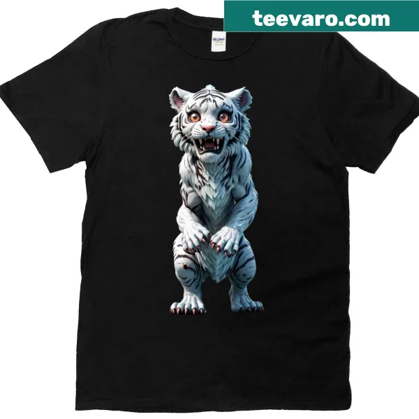 Oversized t-shirt featuring mythical beasts and nature graphic.