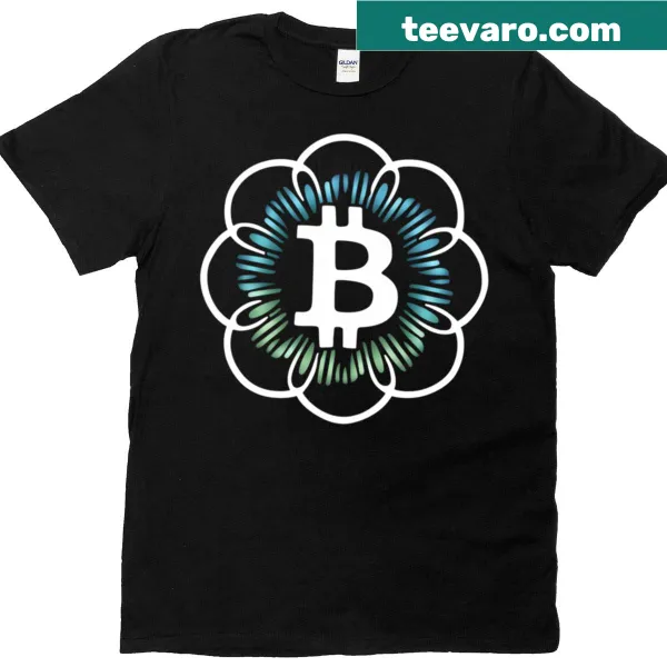 Bitcoin-themed T-shirt featuring a minimalist core design