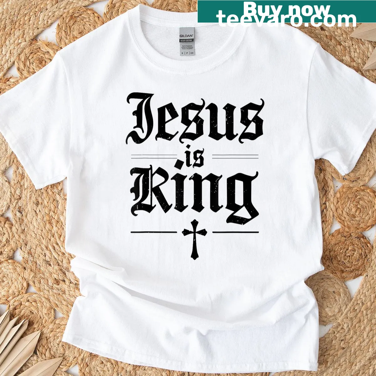 Youth T-shirt with Christian phrase for boys — on a men's t-shirt
