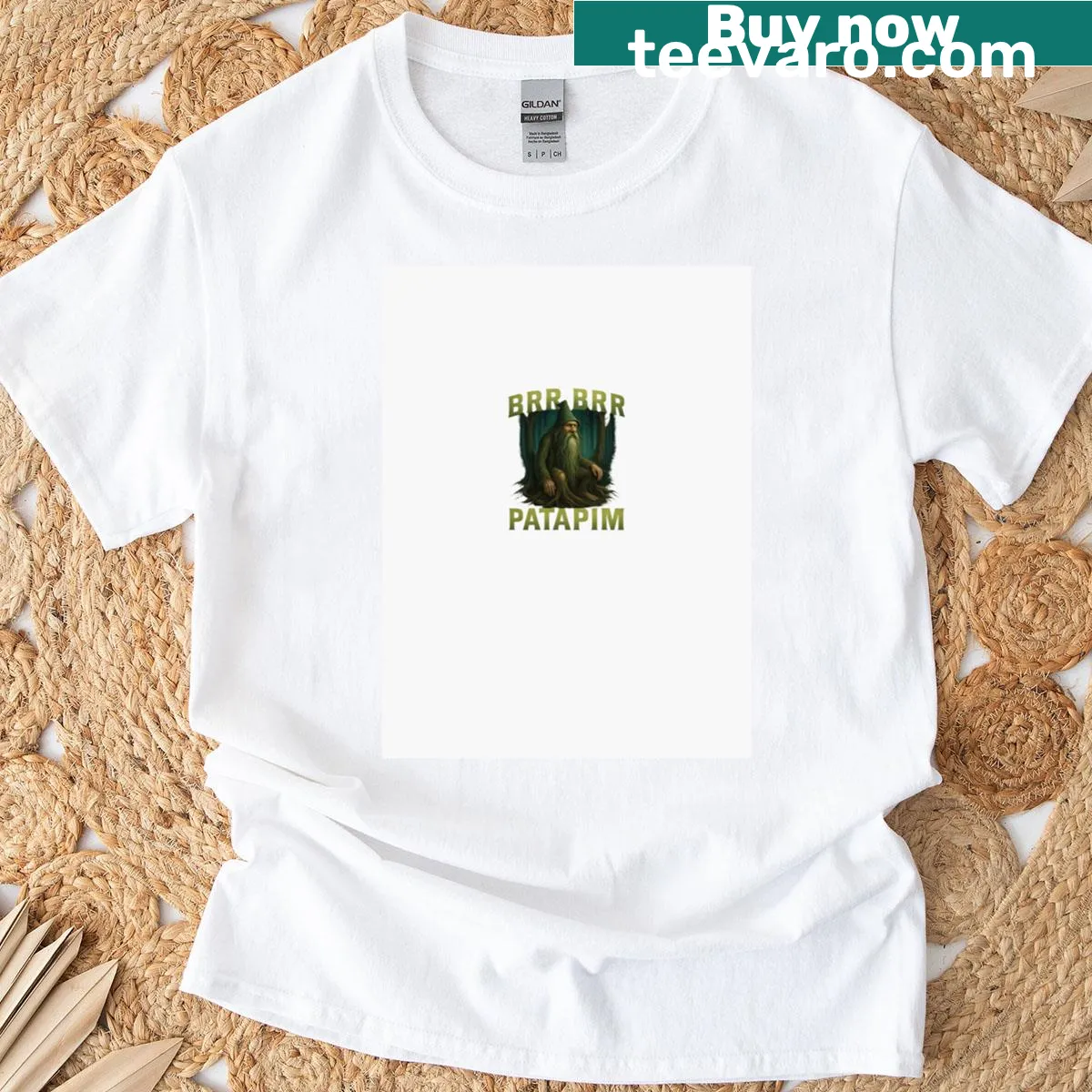 Playful T-shirt featuring a fun phrase — on a men's t-shirt