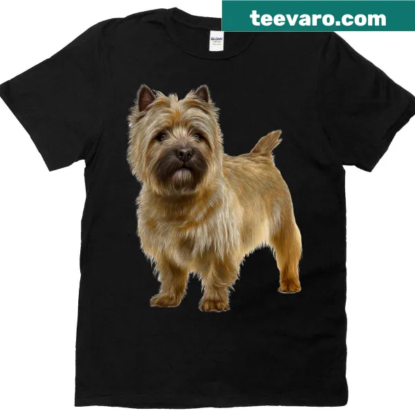 Cartoon T-shirt featuring a Cairn Terrier dog