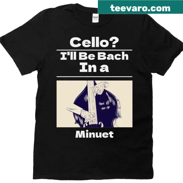 Funny cello teacher t-shirt with musical pun graphic