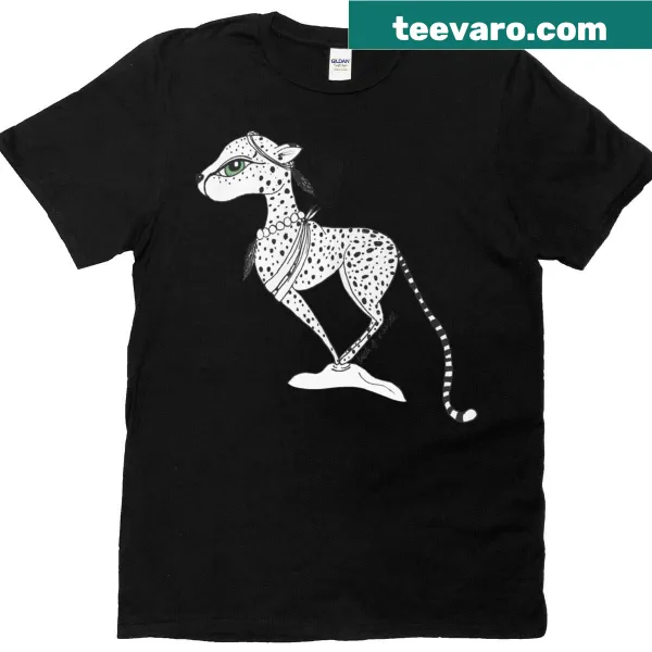 Bold cheetah graphic t-shirt representing strength and agility