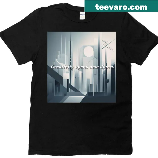 Oversized T-shirt with a motivational creativity graphic