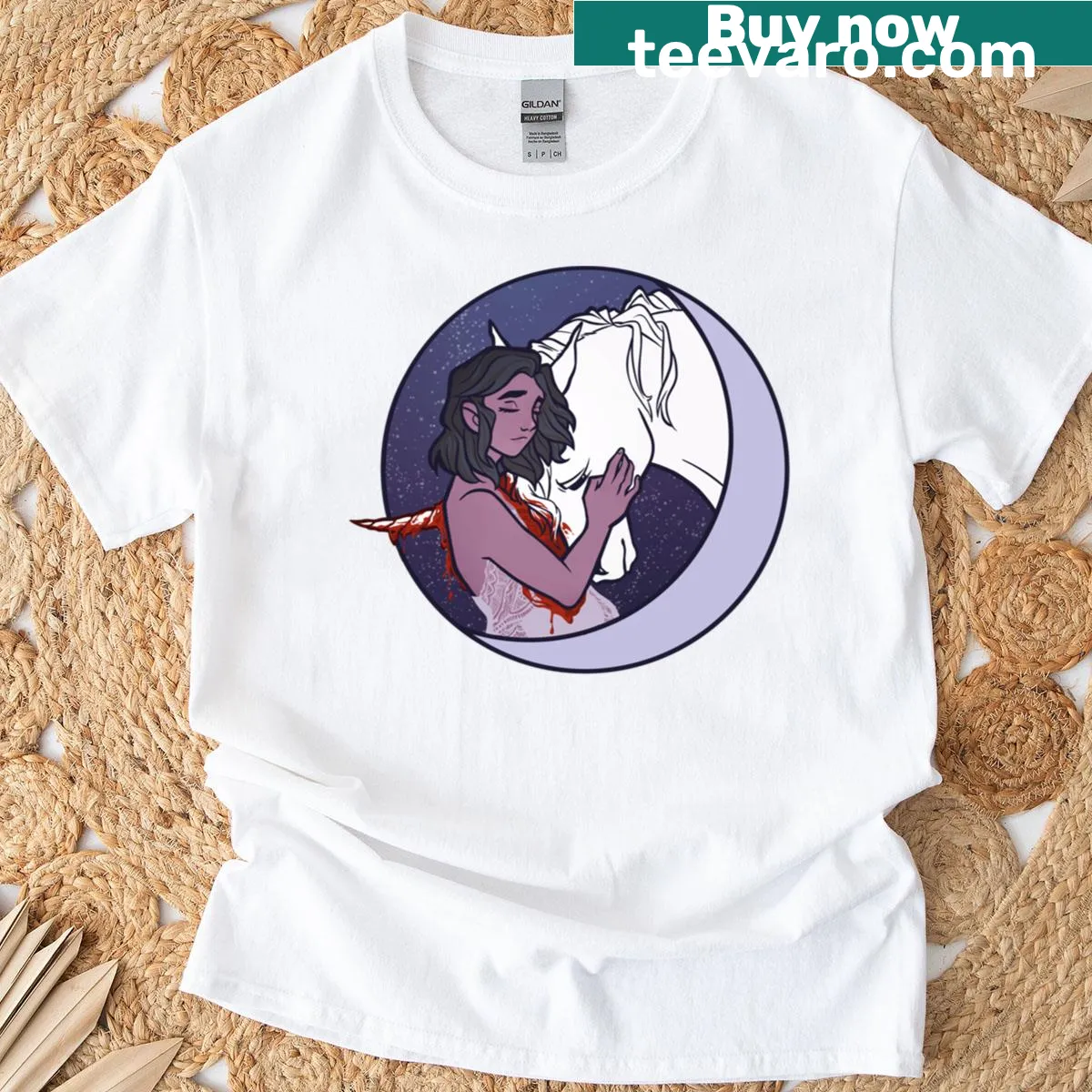 T-shirt with the thought-provoking phrase 'Death Of Innocence'. — on a men's t-shirt