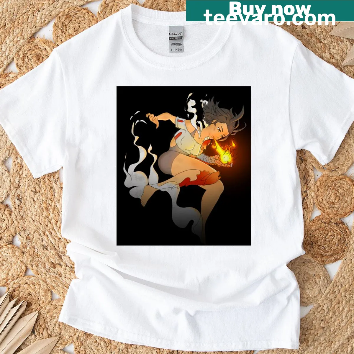 T-shirt featuring a majestic dragon god design — on a men's t-shirt