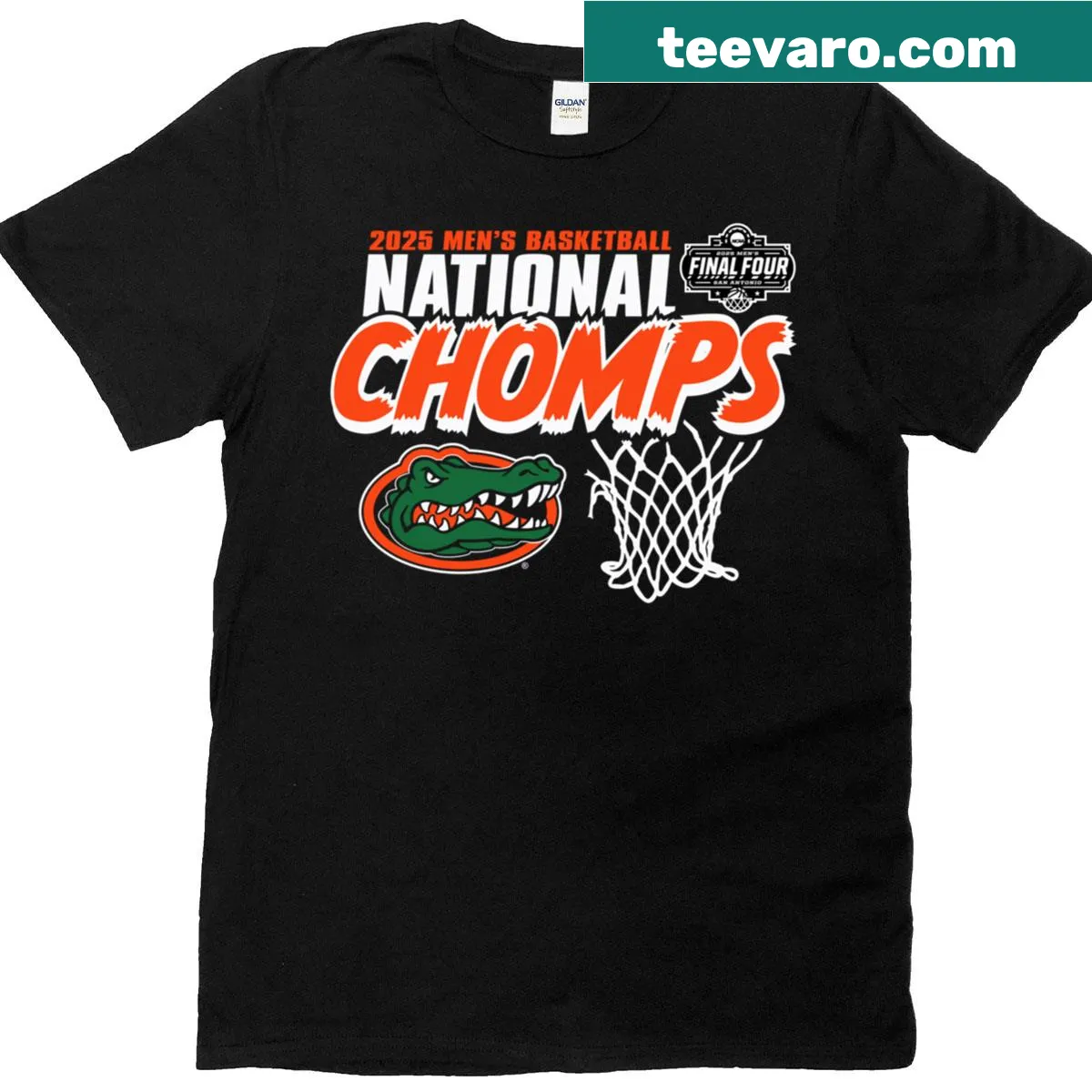 T-shirt celebrating Florida Gators 2025 National Champs victory — on a men's t-shirt